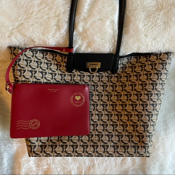 Salvatore Ferragamo | Bags | Ferragamo Gancini Monogram Tote